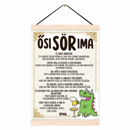 Vicces oklevél, Ősi sör ima