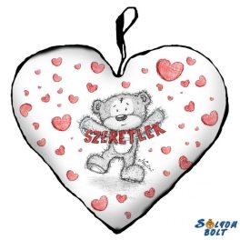 Szív alakú párna, Szeretlek, maci szívekkel