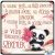 Szerelmes hűtőmágnes, A legszebb érzés, panda maci, szeretlek