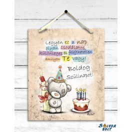 Dekor falikép, Boldog szülinapot, macis