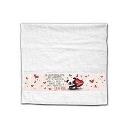   Szerelmes törölköző, Tiéd a szívem, szeretlek, panda maci