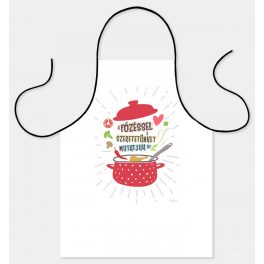   Vicces szakács kötény, A főzéssel a szeretetünket mutatjuk ki