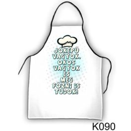   Vicces szakács kötény, Jóképű vagyok, okos vagyok és még főzni is tudok