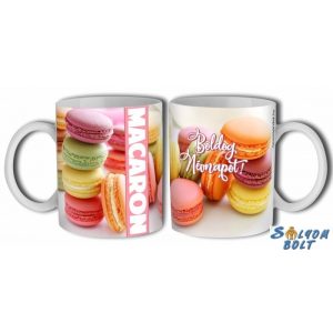Bögre, Boldog névnapot, macaron Bögre, Boldog névnapot, macaron