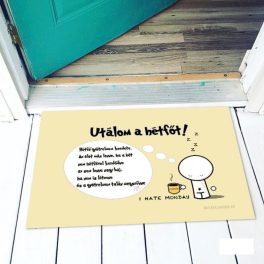 Vicces színes lábtörlő, Utálom a hétfőt