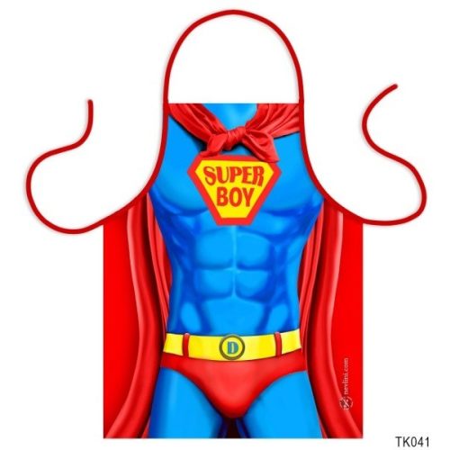Vicces szakács kötény, Super Boy, szuper pasi