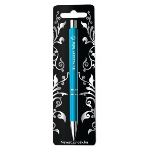 Gravírozott toll, Balkezesek tolla, kék