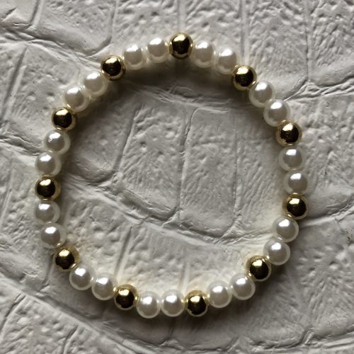 Aranyos gyöngyharmónia karkötő