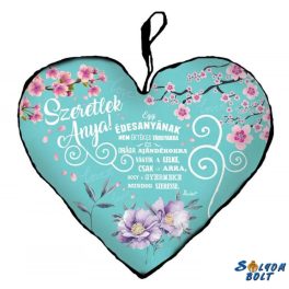 Szív alakú párna, Anyák napja, Szeretlek anya!