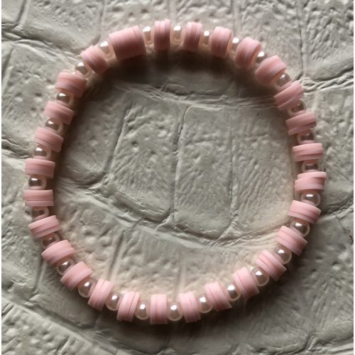 Rózsaszín felhő karkötő