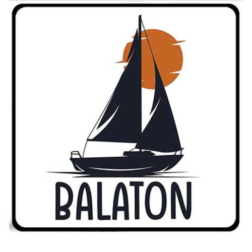 Balatonos hűtőmágnes, Balaton, vitorlás