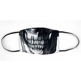 Vicces szájmaszk, koponya fogsor