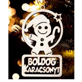 Karácsonyfa dísz, Boldog karácsonyt, manó