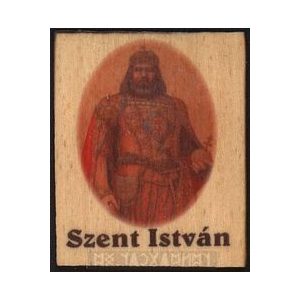 Fa hűtőmágnes, Szent István Fa hűtőmágnes, Szent István