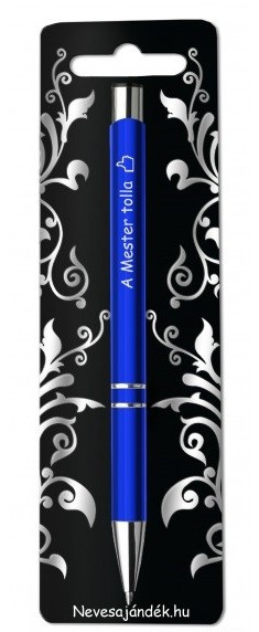 Gravírozott toll, A mester tolla, kék