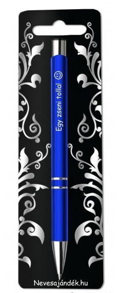 Gravírozott toll, Egy zseni tolla, kék
