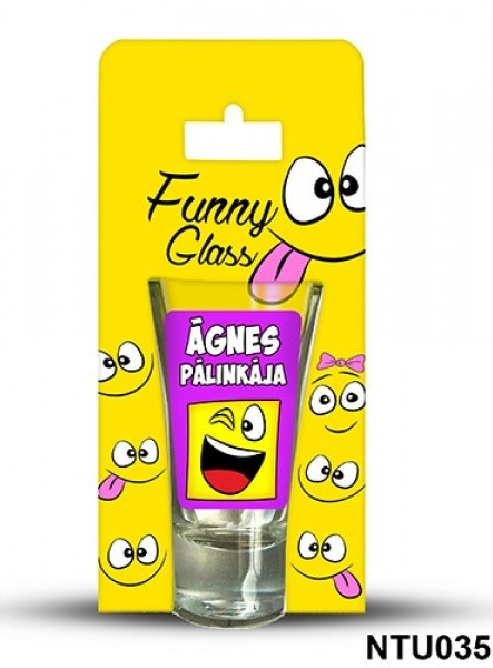 Ágnes pálinkás pohár
